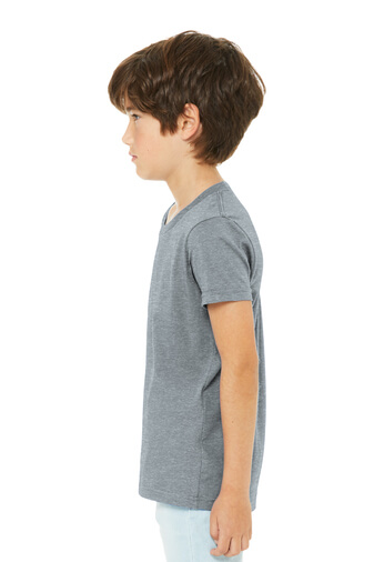 BELLA+CANVAS® Youth Heather CVC Tee - Image 3