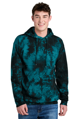 Unisex Port & Company® Crystal Tie-Dye Pullover Hoodie