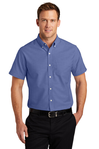 Men's Port Authority® Short Sleeve SuperPro™ Oxford Shirt