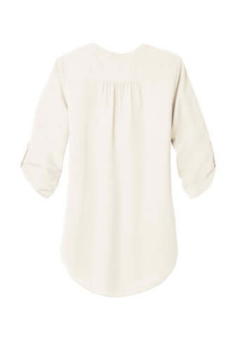Women's Port Authority ® 3/4-Sleeve Tunic Blouse - Image 3