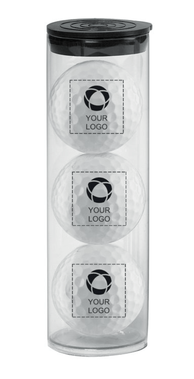 3 Golf Balls in Tube