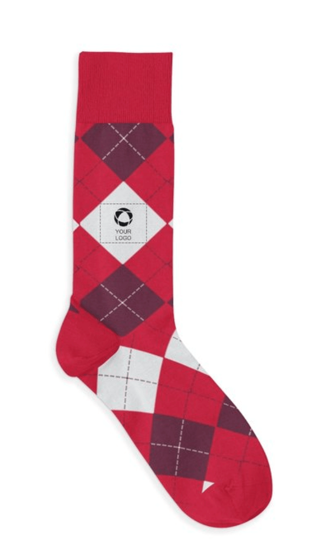 Custom Crew Knitted Argyle Socks - Image 2