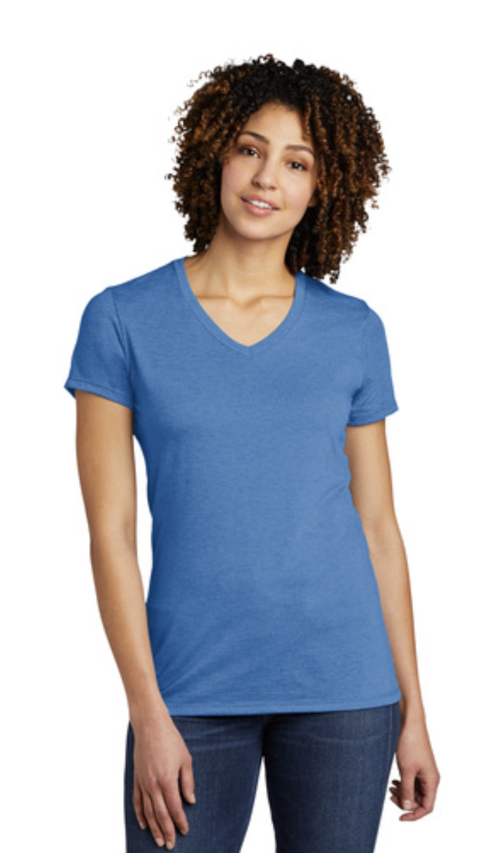 Allmade® Women’s Tri-Blend V-Neck Tee - Image 3