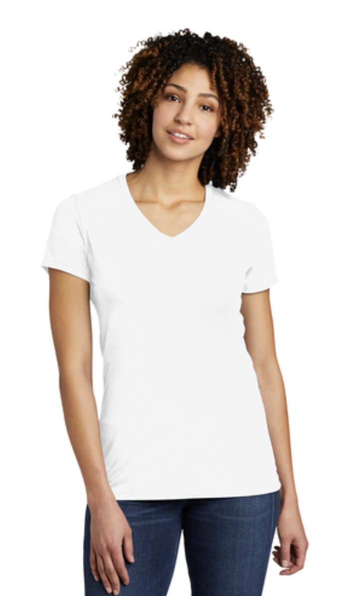 Allmade® Women’s Tri-Blend V-Neck Tee - Image 4