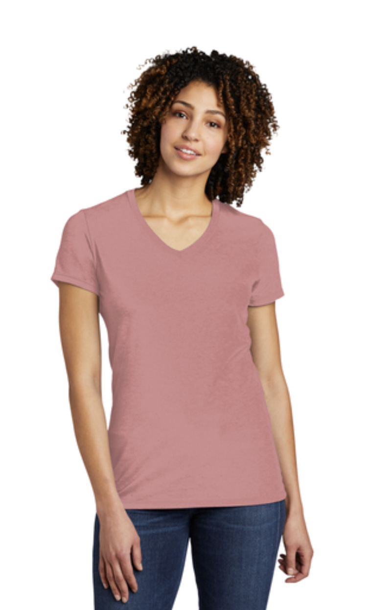 Allmade® Women’s Tri-Blend V-Neck Tee - Image 18