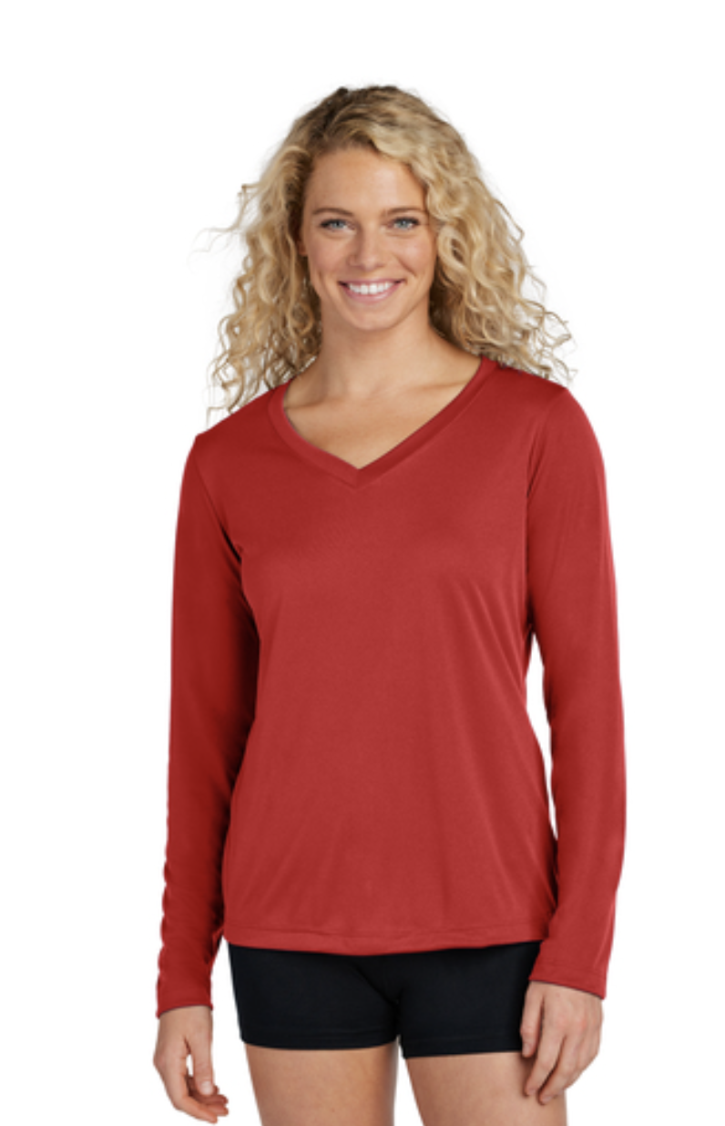 Sport-Tek® Women's Long Sleeve PosiCharge® Competitor™ V-Neck Tee - Image 4