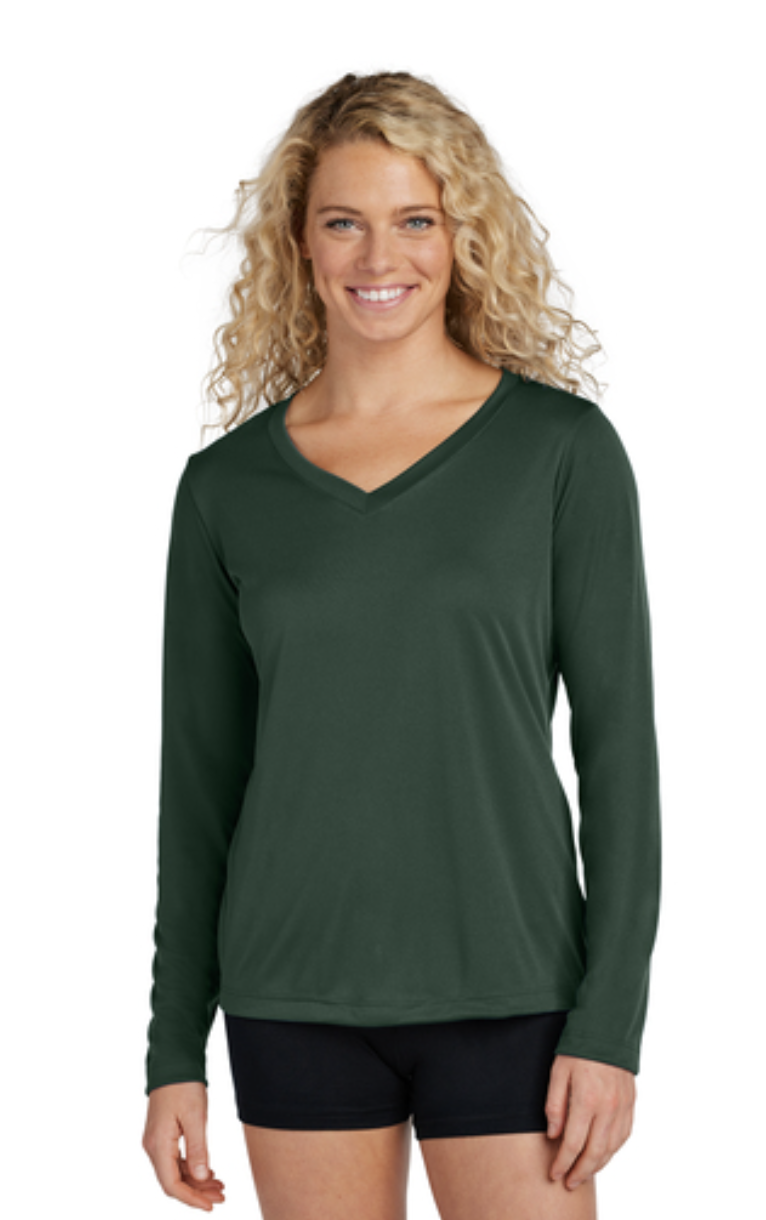 Sport-Tek® Women's Long Sleeve PosiCharge® Competitor™ V-Neck Tee - Image 5