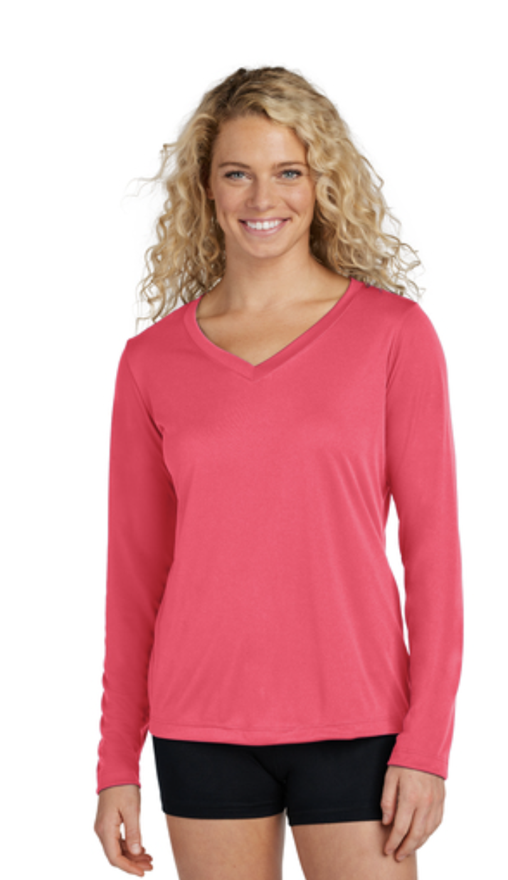 Sport-Tek® Women's Long Sleeve PosiCharge® Competitor™ V-Neck Tee - Image 7