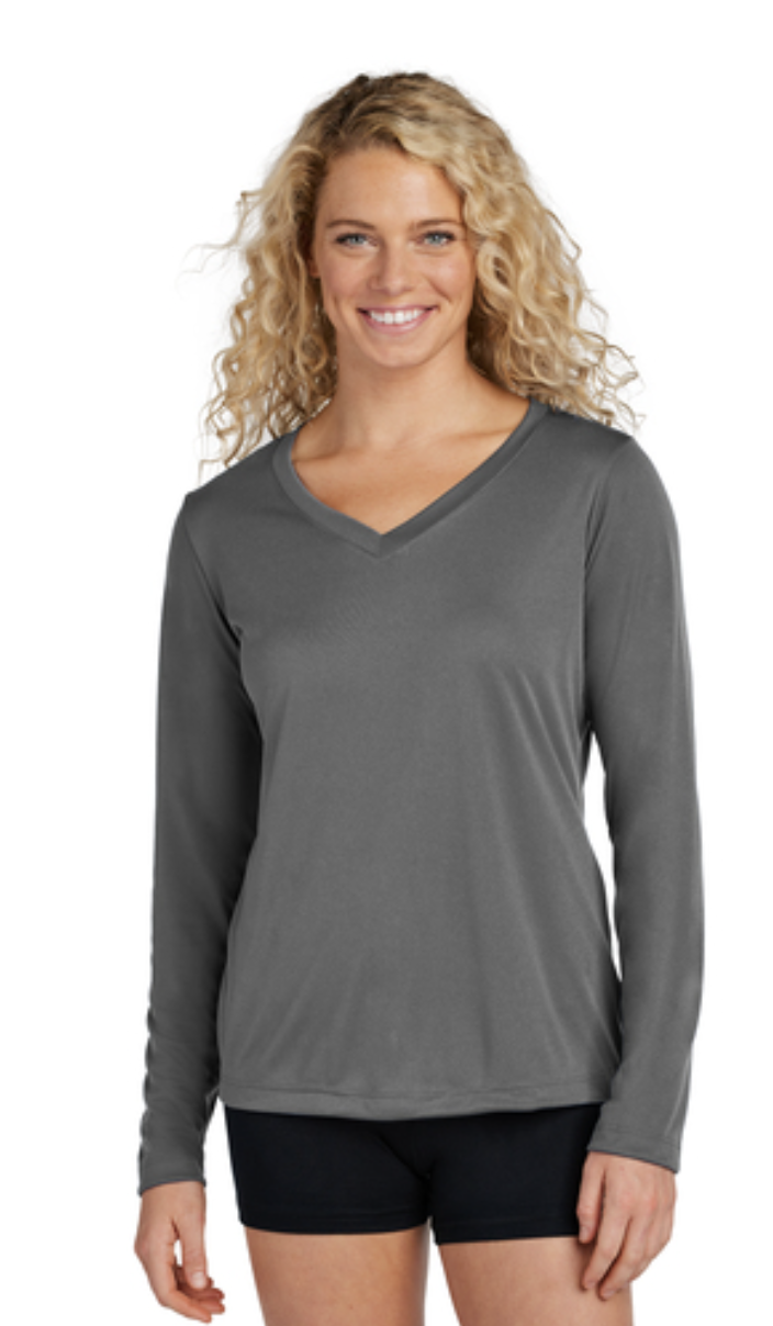 Sport-Tek® Women's Long Sleeve PosiCharge® Competitor™ V-Neck Tee - Image 8