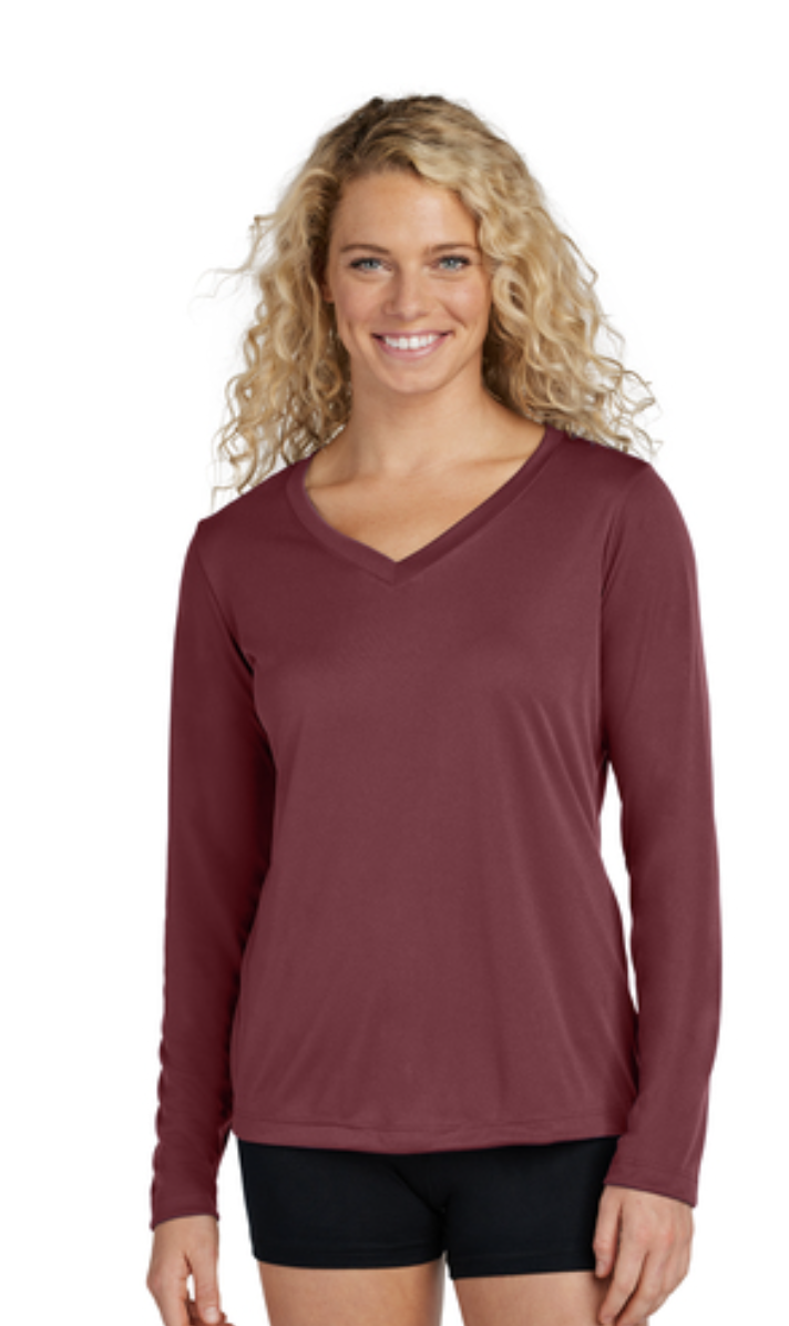 Sport-Tek® Women's Long Sleeve PosiCharge® Competitor™ V-Neck Tee - Image 10