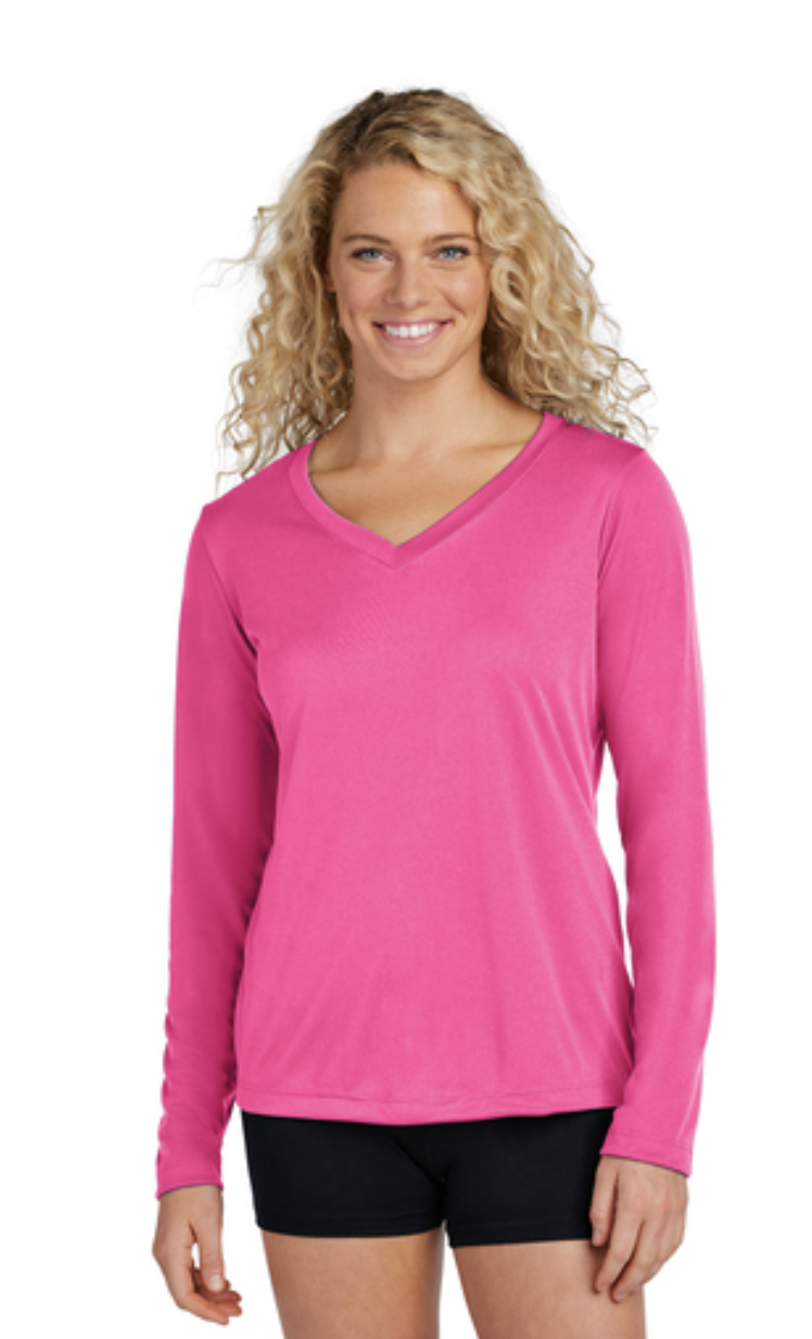 Sport-Tek® Women's Long Sleeve PosiCharge® Competitor™ V-Neck Tee - Image 11