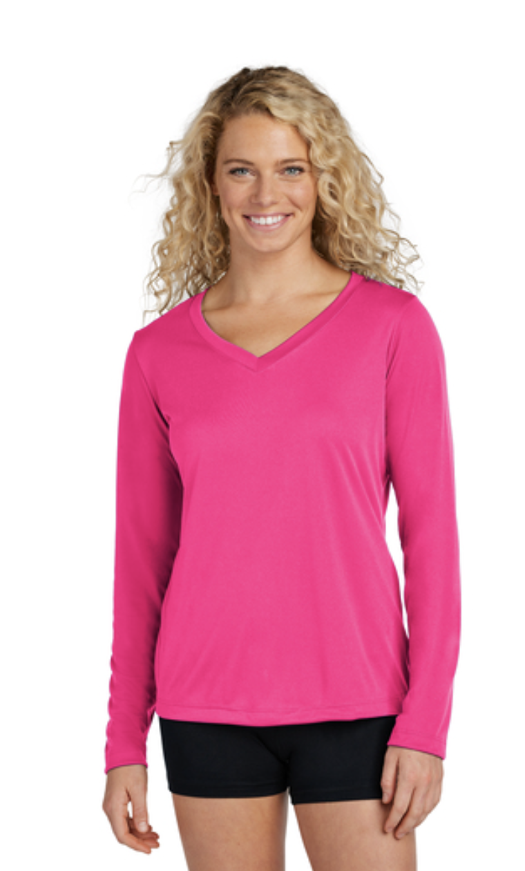 Sport-Tek® Women's Long Sleeve PosiCharge® Competitor™ V-Neck Tee - Image 12
