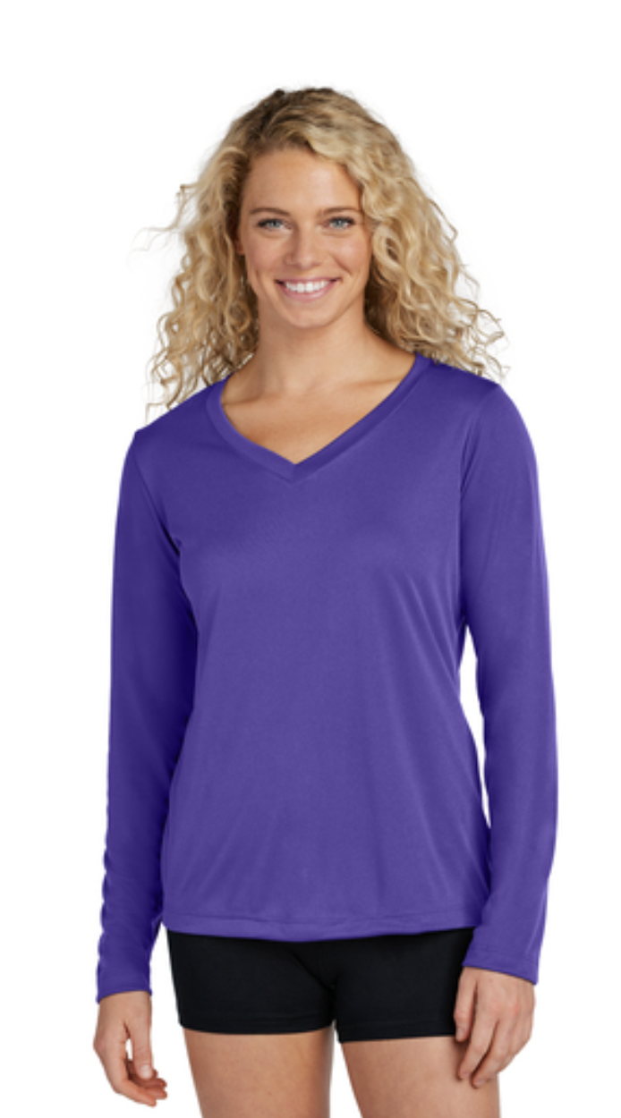 Sport-Tek® Women's Long Sleeve PosiCharge® Competitor™ V-Neck Tee - Image 13