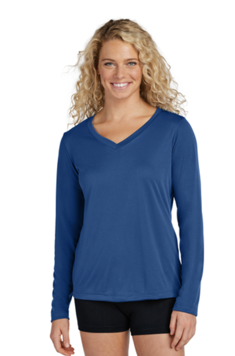 Sport-Tek® Women's Long Sleeve PosiCharge® Competitor™ V-Neck Tee - Image 14