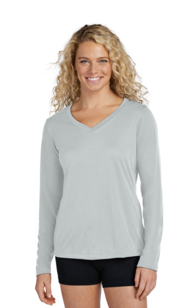 Sport-Tek® Women's Long Sleeve PosiCharge® Competitor™ V-Neck Tee - Image 15