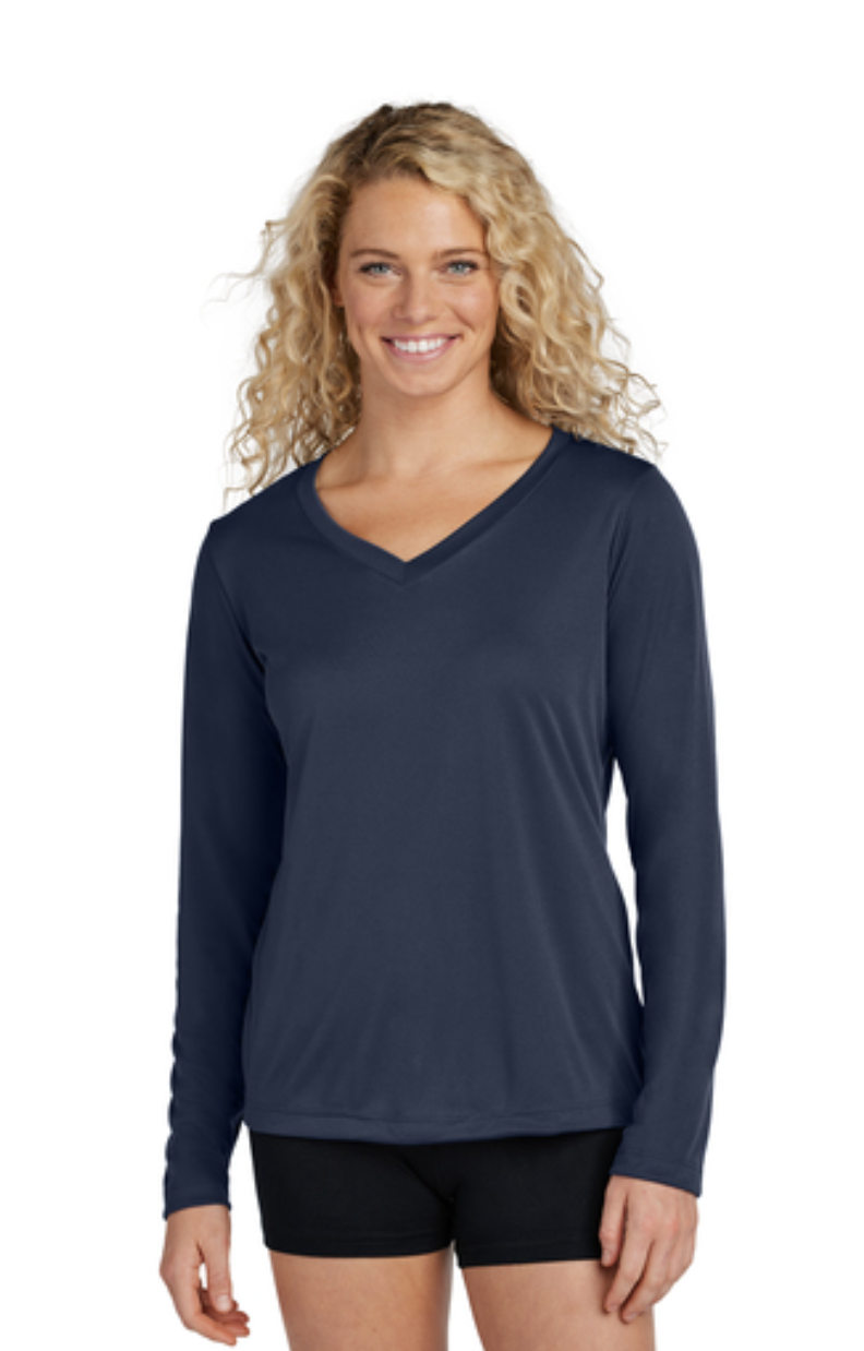 Sport-Tek® Women's Long Sleeve PosiCharge® Competitor™ V-Neck Tee - Image 16