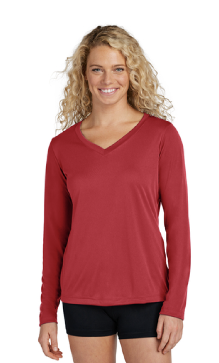 Sport-Tek® Women's Long Sleeve PosiCharge® Competitor™ V-Neck Tee - Image 17