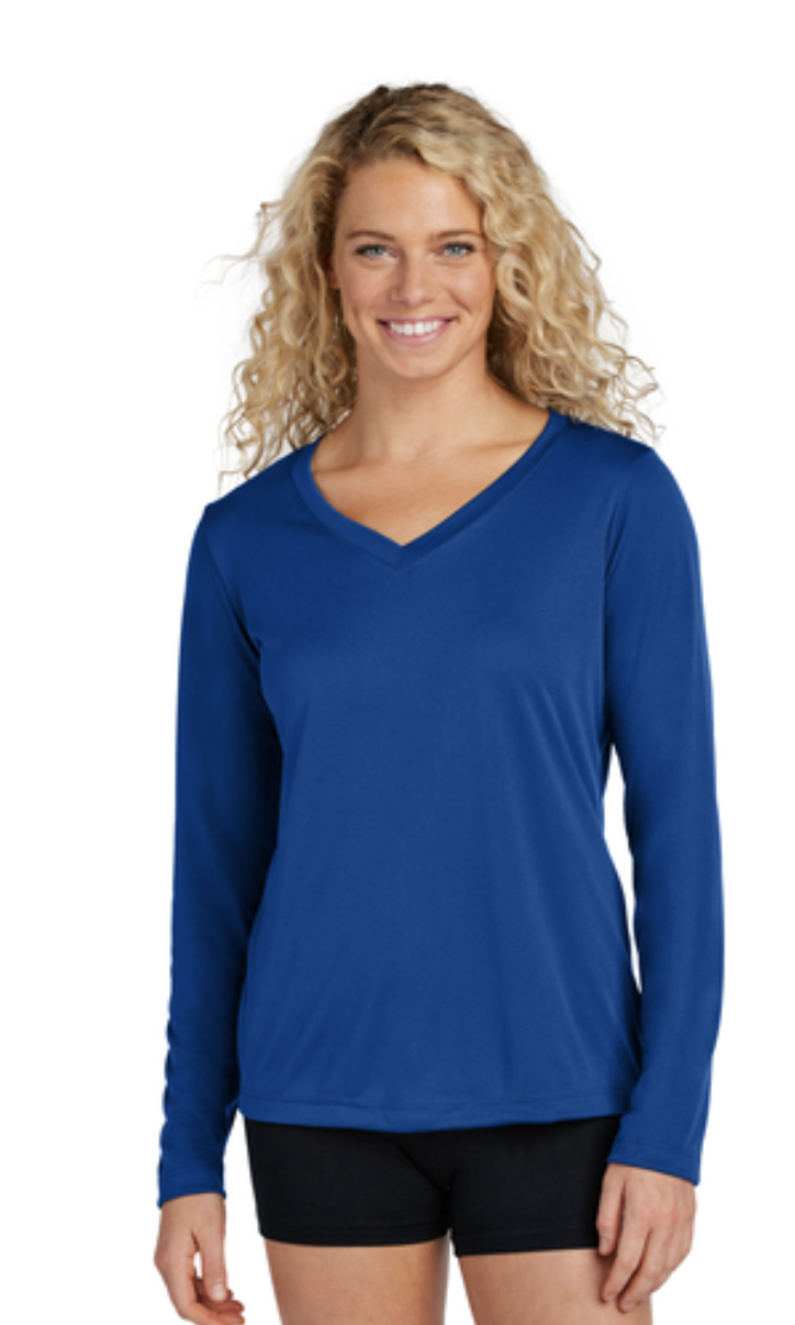 Sport-Tek® Women's Long Sleeve PosiCharge® Competitor™ V-Neck Tee - Image 18