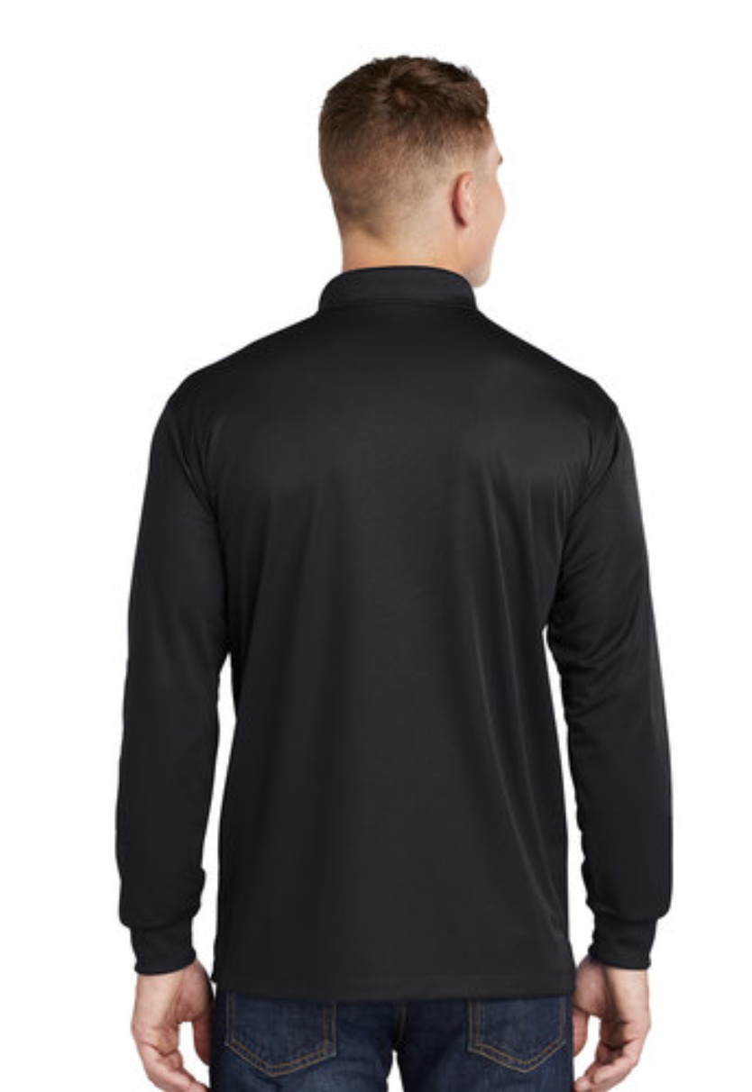 Sport-Tek® Men's Long Sleeve Micropique Sport-Wick® Polo - Image 2