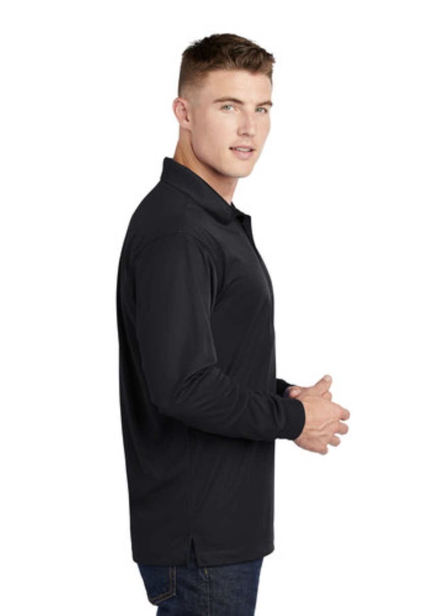 Sport-Tek® Men's Long Sleeve Micropique Sport-Wick® Polo - Image 3