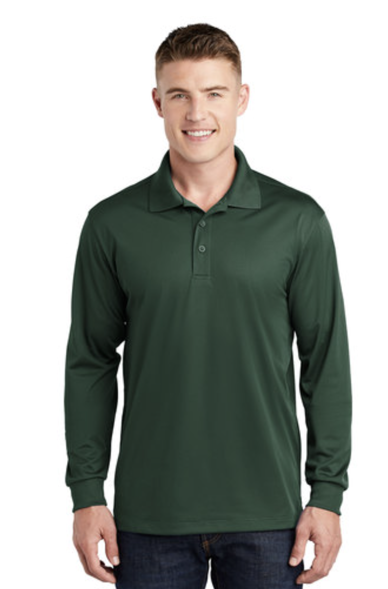 Sport-Tek® Men's Long Sleeve Micropique Sport-Wick® Polo - Image 5
