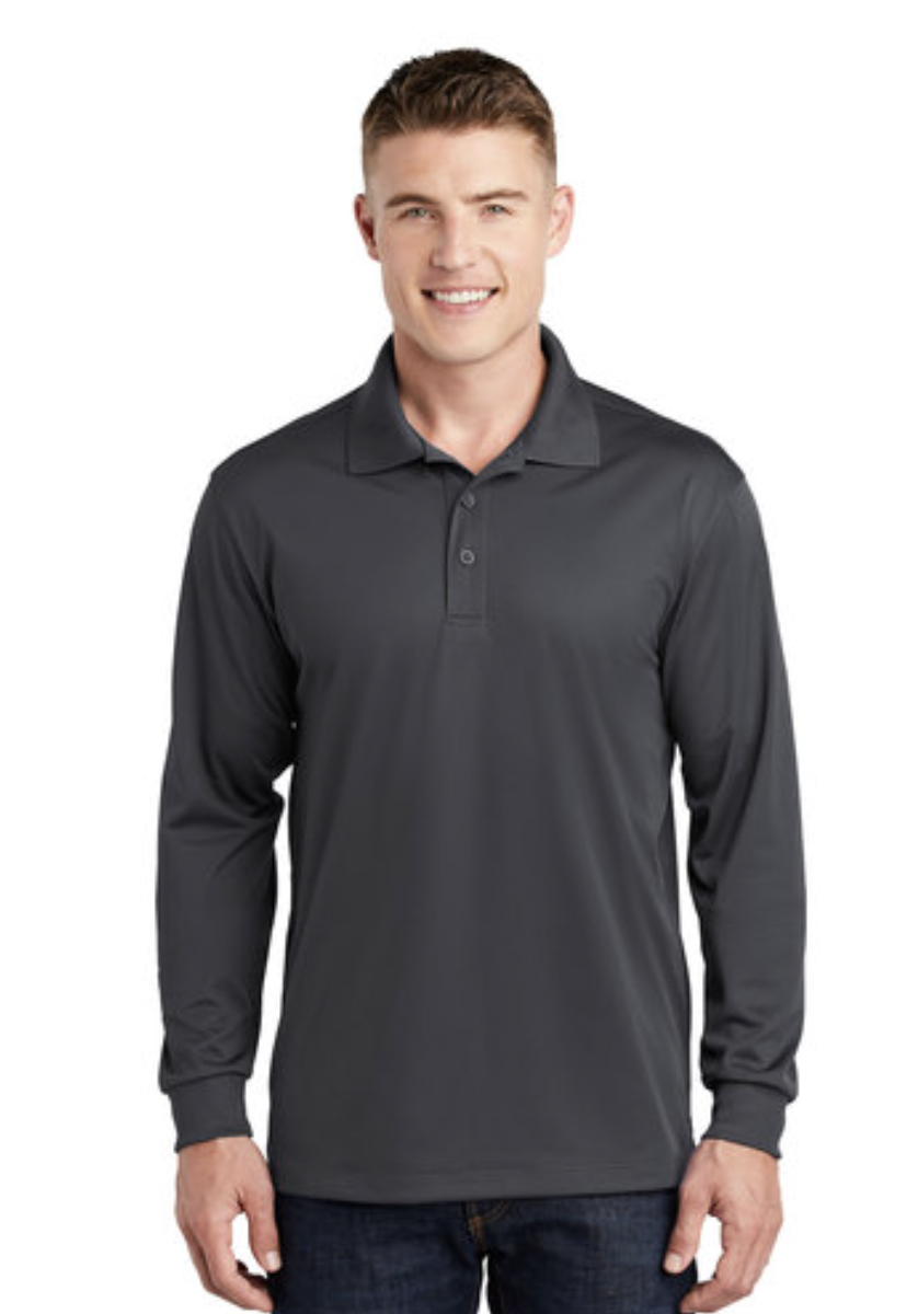 Sport-Tek® Men's Long Sleeve Micropique Sport-Wick® Polo - Image 6