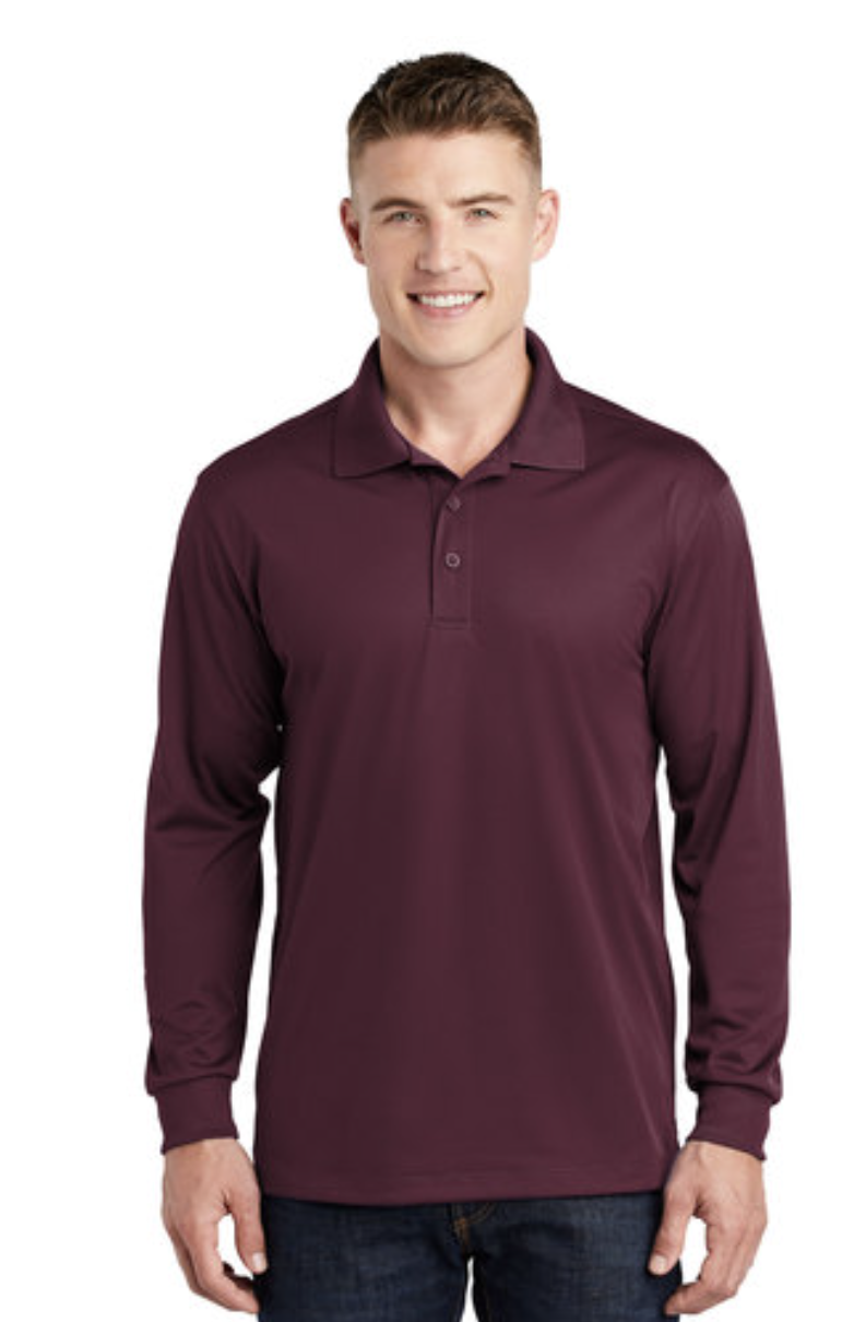 Sport-Tek® Men's Long Sleeve Micropique Sport-Wick® Polo - Image 7