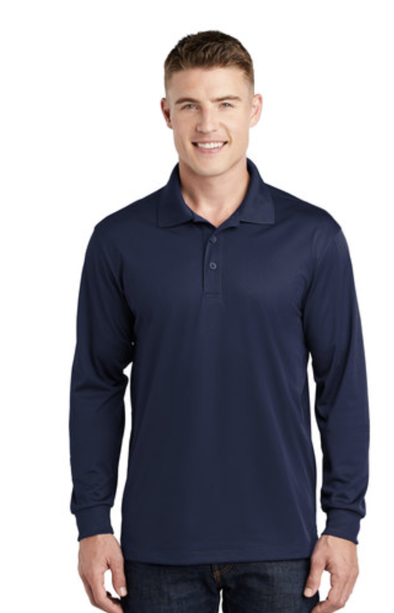 Sport-Tek® Men's Long Sleeve Micropique Sport-Wick® Polo - Image 8