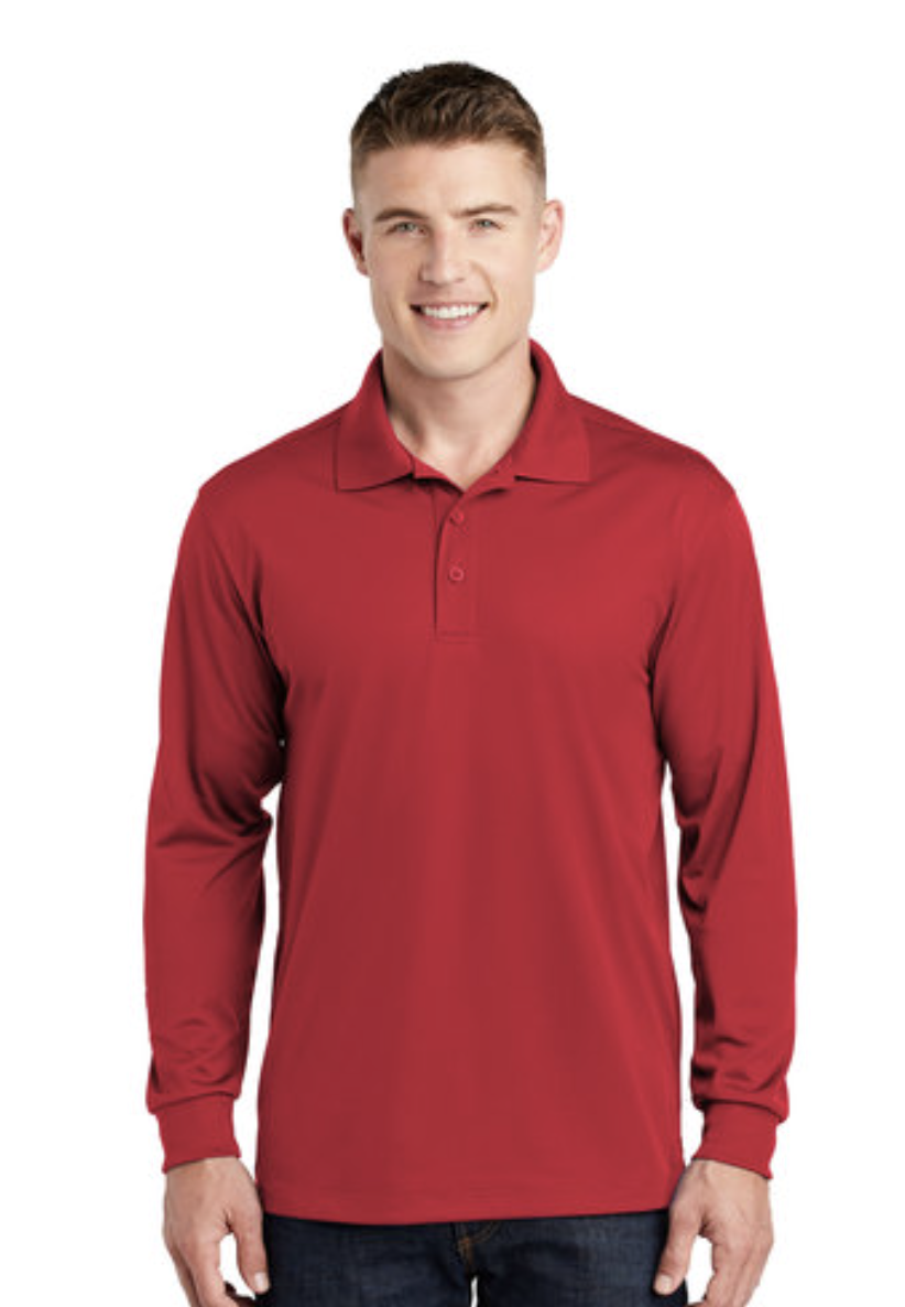 Sport-Tek® Men's Long Sleeve Micropique Sport-Wick® Polo - Image 9