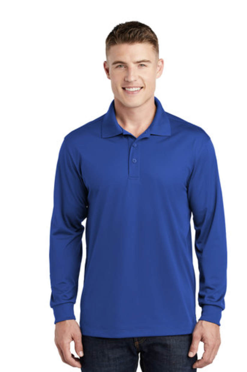 Sport-Tek® Men's Long Sleeve Micropique Sport-Wick® Polo - Image 10