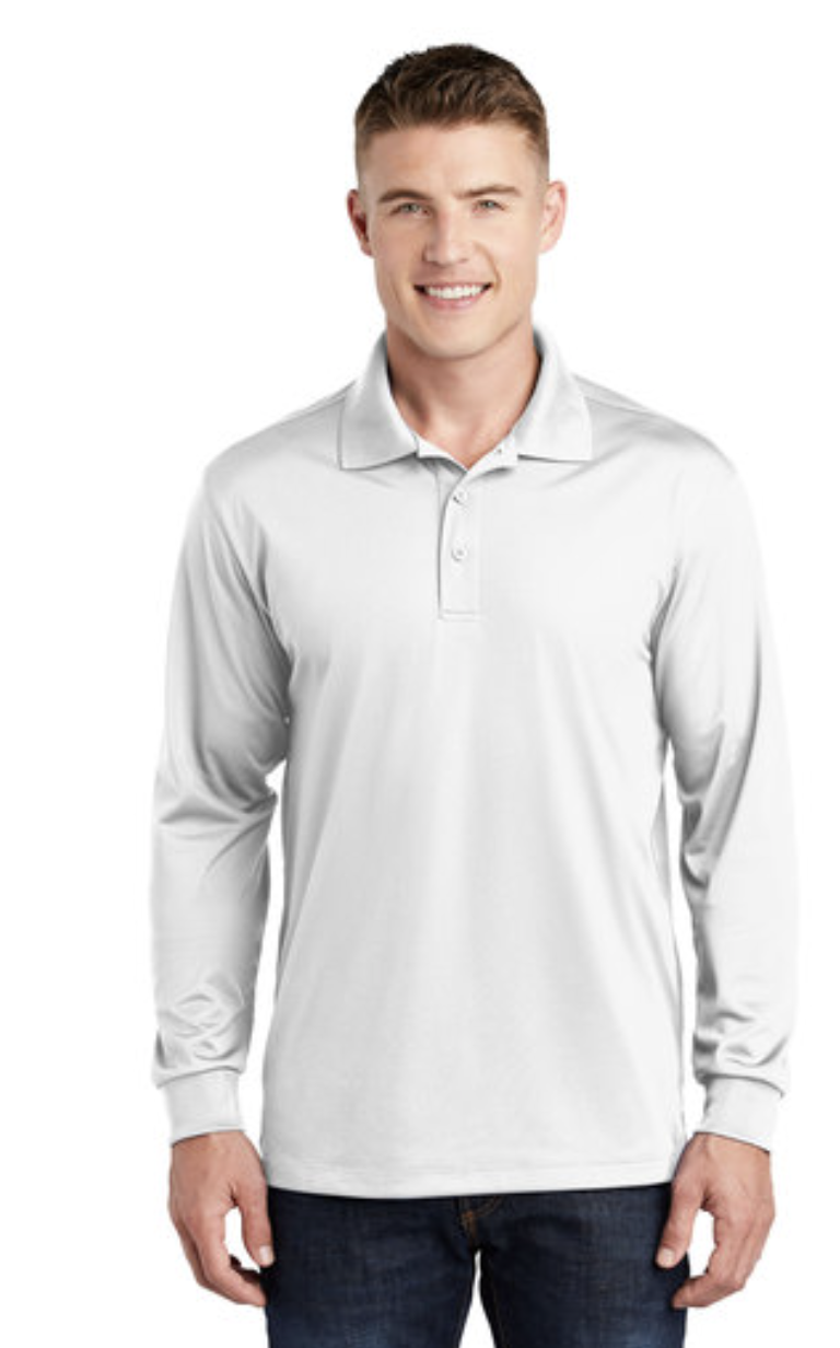 Sport-Tek® Men's Long Sleeve Micropique Sport-Wick® Polo - Image 11
