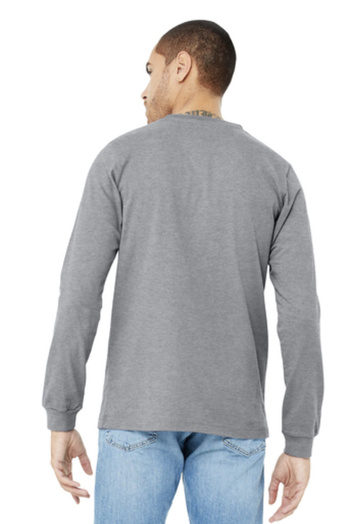 BELLA+CANVAS® Unisex Heather CVC Long Sleeve Tee - Image 2