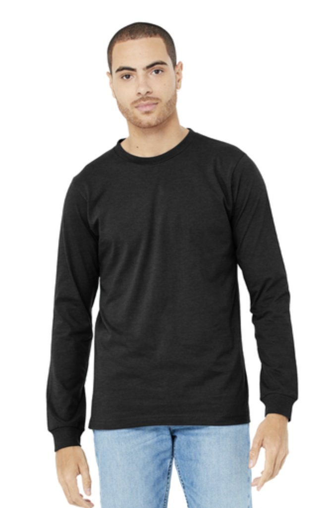 BELLA+CANVAS® Unisex Heather CVC Long Sleeve Tee - Image 3