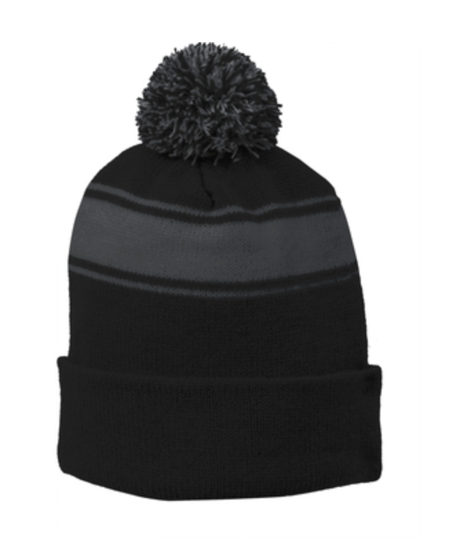 Sport-Tek® Stripe Pom Pom Beanie - Image 2