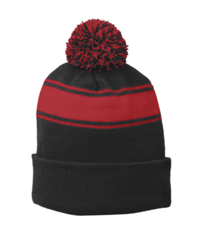 Sport-Tek® Stripe Pom Pom Beanie - Image 3